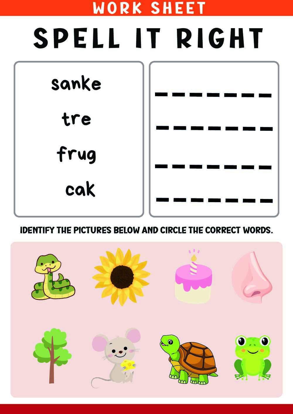 Spell it right exercises 106 PDF